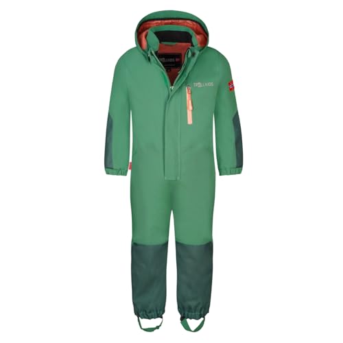 Trollkids Kids Bergen Overall 92, leaf green/dahlia von Trollkids