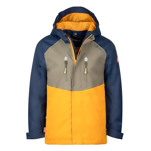 Trollkids Kids Bryggen 3in1 Jacket 128, Moss von Trollkids