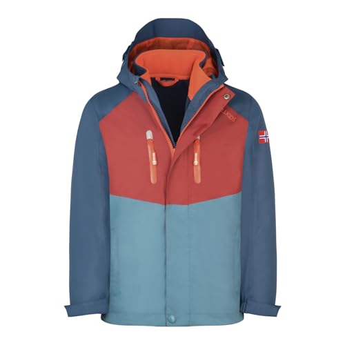 Trollkids Kids Bryggen 3in1 Jacket 140, Carmin red von Trollkids