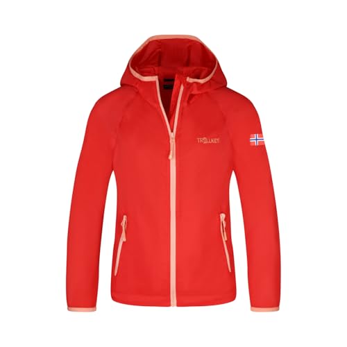 Trollkids Kids Fjell Running Jacket 164, Sweet Cherry von Trollkids