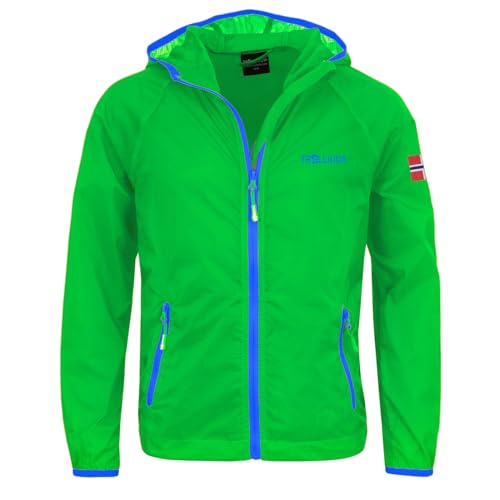 Trollkids Kids Fjell Running Jacket 98, Bright Green von Trollkids