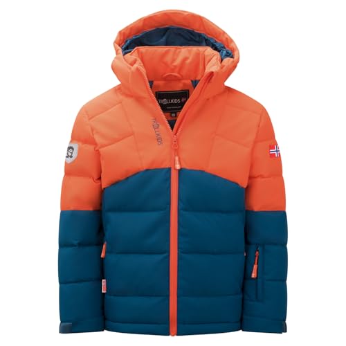 Trollkids Kids Gryllefjord Jacket 110, deep orange von Trollkids