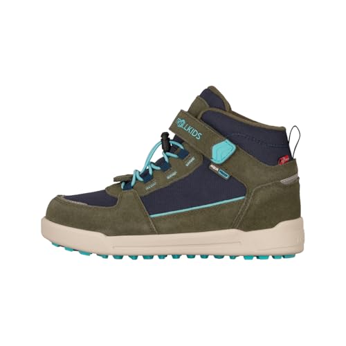 Trollkids Kids Gryllefjord Mid Cut 35, pine green von Trollkids