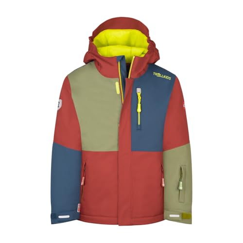 Trollkids Kids Hallingdal Jacket 140, Carmin red von Trollkids