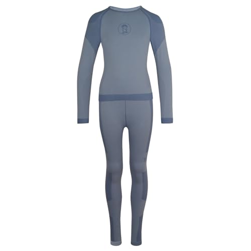 Trollkids Kids Hemsedal Baselayer Set 128, Lotus Blue von Trollkids