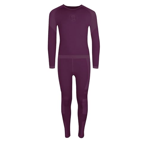 Trollkids Kids Hemsedal Baselayer Set 92, Plum von Trollkids