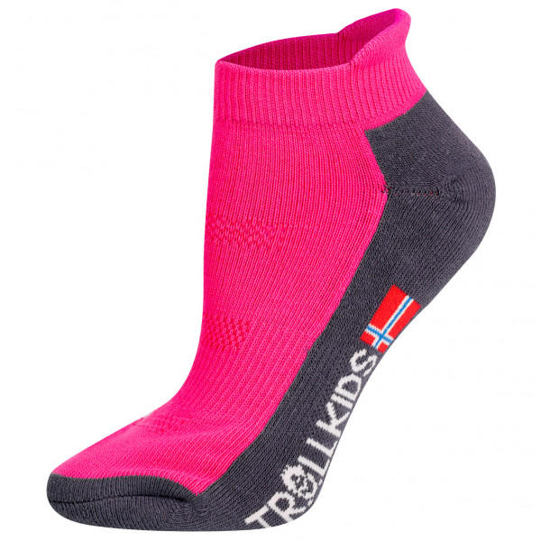 Trollkids - Kids Hiking Low Cut Socks II - Multifunktionssocken Gr 23-26 rosa von Trollkids