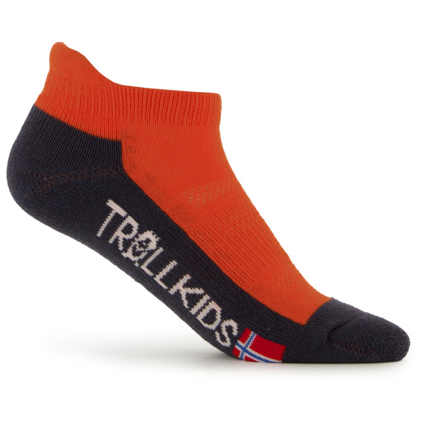 Trollkids - Kids Hiking Low Cut Socks II - Multifunktionssocken Gr 27-30 rot von Trollkids