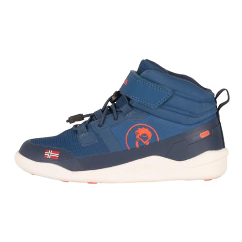 Trollkids Kids Hovden Barefoot Winter Hiker 38, nordic blue von Trollkids