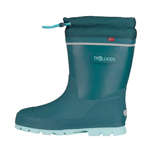 Trollkids Kids Isfjord Thermo Winter Rubber Boot XT 27, teal/aqua von Trollkids