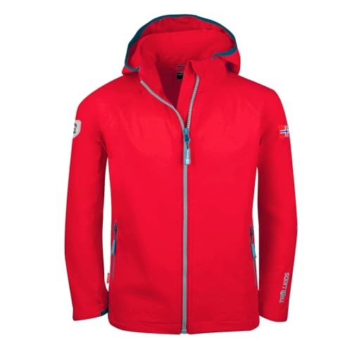 Trollkids Kids Kvalvika Jacket 110, Spicy red von Trollkids