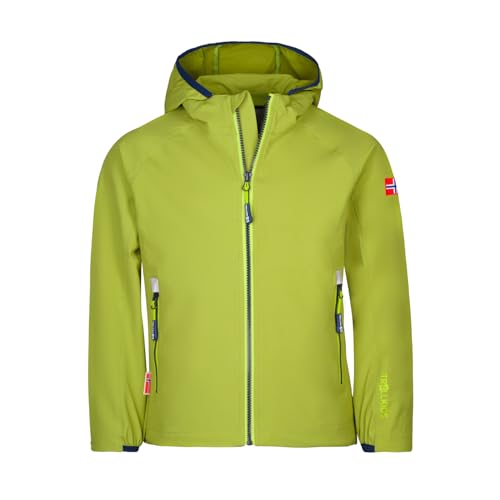 Trollkids Kids Kvalvika Jacket 164, Kiwi/Mystic Blue von Trollkids
