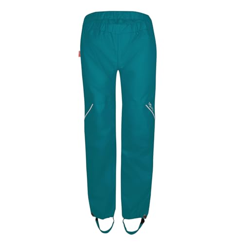 Trollkids Kids Lofoten Rain Pants 140, Teal von Trollkids