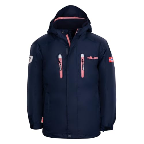 Trollkids Kids Myrdal 3in1 Jacket PRO 104, Navy/Mauve von Trollkids