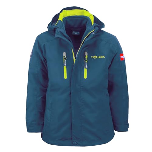 Trollkids Kids Myrdal 3in1 Jacket PRO 92, Petrol von Trollkids
