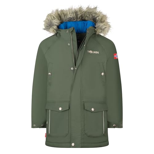 Trollkids Kids Nordkapp Jacket 152, ivy/Blue von Trollkids
