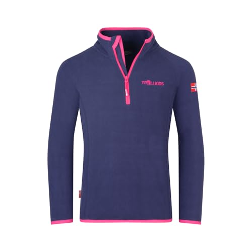 Trollkids Kids Nordland Half Zip 128, deep Violet von Trollkids
