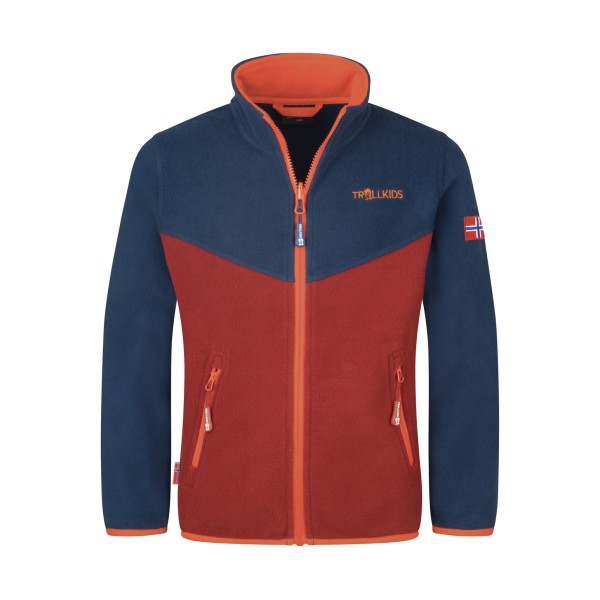 Trollkids - Kids Oppdal Jacket XT - Fleecejacke Gr 92 blau/rot Trollkids - Kids Oppdal Jacket XT - Fleecejacke Gr 92 blau/rot von Trollkids