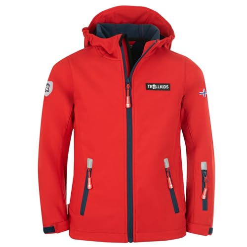 Trollkids Kids Oslofjord Jacket 164, Bright red von Trollkids