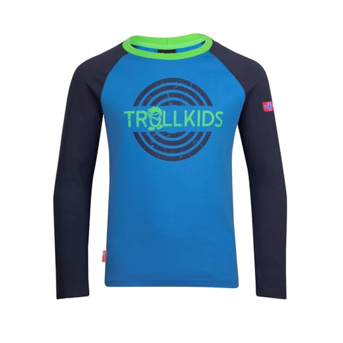 Trollkids Kids Preikestolen Longsleeve 104, medium Blue/Navy von Trollkids
