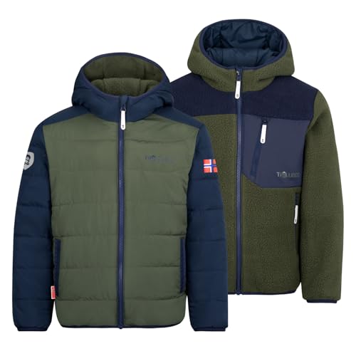 Trollkids Kids Sandvika Turnover Jacket 176, ivy/Navy von Trollkids