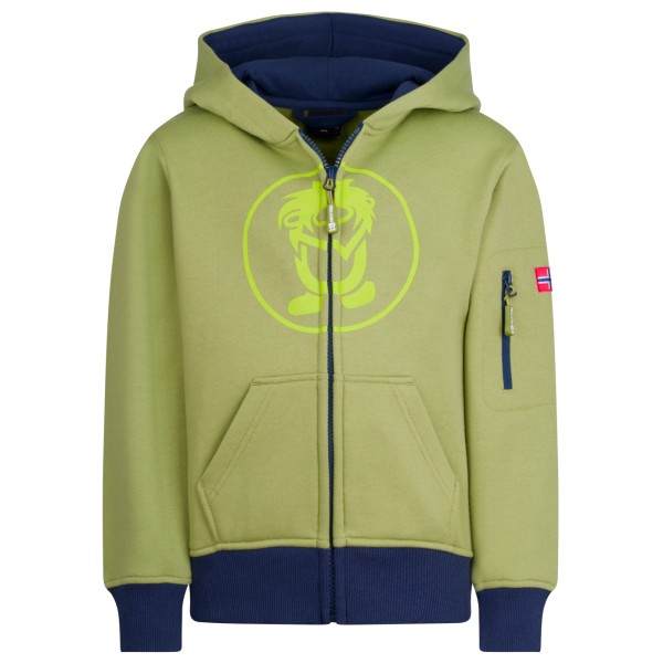 Trollkids - Kids Sortland Jacket - Hoodie Gr 164 oliv von Trollkids