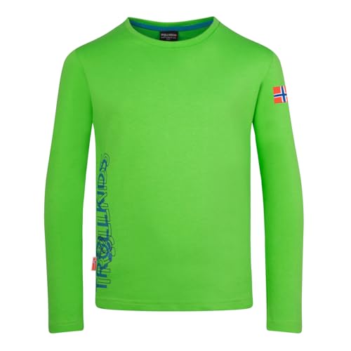 Trollkids Kids Stavanger Longsleeve XT 104, Fresh Green von Trollkids