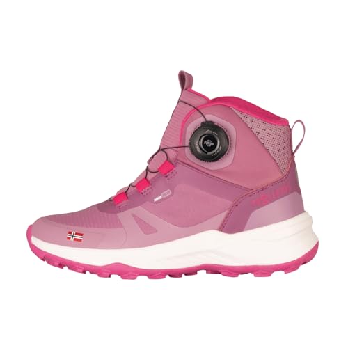 Trollkids Kids Trollfjord Hiker Mid XT 32, Mauve/Plum von Trollkids