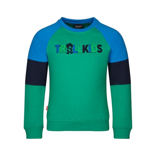 Trollkids Kids Trollfjord Sweatshirt 176, Pepper Green von Trollkids