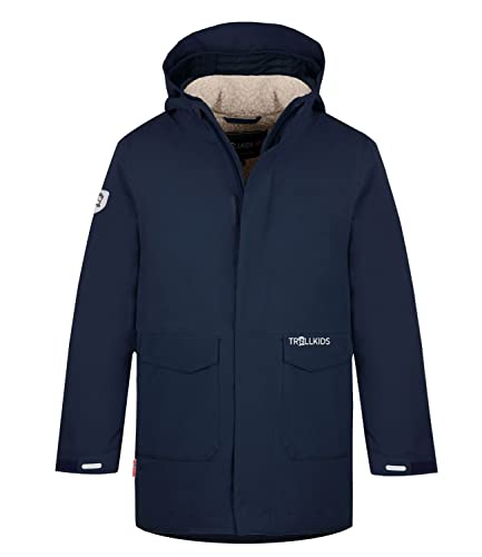 Trollkids Kinder 3-in-1-Funktionsjacke Laksefjord, Marineblau, Größe 140 von Trollkids