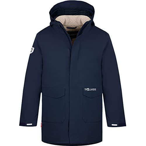 Trollkids Kinder 3-in-1-Funktionsjacke Laksefjord, Marineblau, Größe 140 von Trollkids