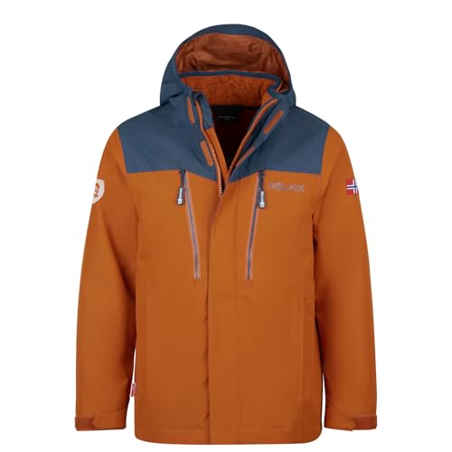 Trollkids Kids Preikestolen 3in1 Jacket 152, Cinnamon von Trollkids