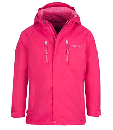 Trollkids Kinder 3in1 Jacke Lofoten, Pink, Größe 176 von Trollkids