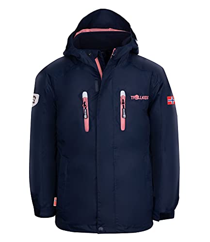 Trollkids Kinder 3in1 Jacke Myrdal PRO, Marine/Antikrosa, Größe 110 von Trollkids