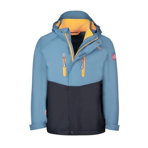 Trollkids Kinder Bryggen wasserdichte winddichte 3in1 Jacke, Stahlblau/Schwarz/Mango, Größe 176 Trollkids Kinder Bryggen wasserdichte winddichte 3in1 Jacke, Stahlblau/Schwarz/Mango, Größe 176 von Trollkids