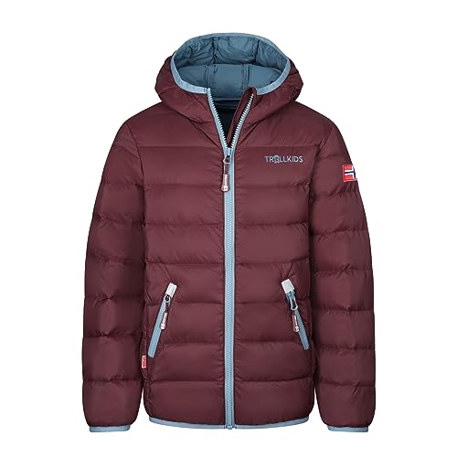 Trollkids Kinder Dovrefjell Jacke, Kastanienbraun/Stahlblau, Größe 110 von Trollkids