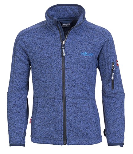 Trollkids Kinder Fleece-Jacke Jondalen, Französisch Blau, Größe 116 von Trollkids