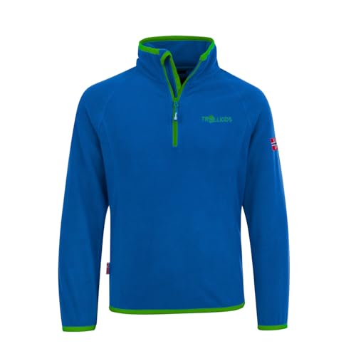 Trollkids Kids Nordland Half Zip 140, medium Blue von Trollkids