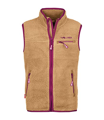 Trollkids Kids Hemsedal Vest 164, rust von Trollkids