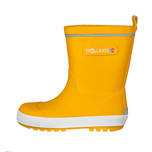 Trollkids Kinder Gummistiefel Lysefjord, Gold-Gelb, Größe 26 von Trollkids