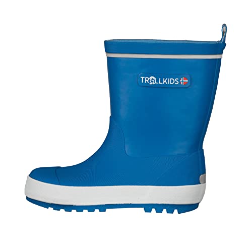 Trollkids Kinder Gummistiefel Lysefjord, Leuchtendes Blau, Größe 25 von Trollkids