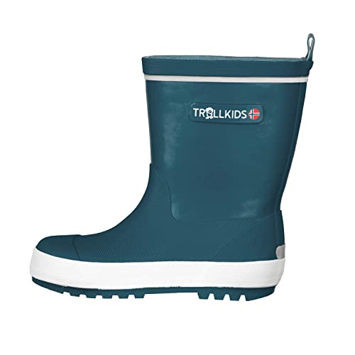 Trollkids Kinder Gummistiefel Lysefjord, Teal-Grün, Größe 25 von Trollkids