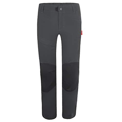 Trollkids Kinder Hammerfest Trekkinghose Wanderhose PRO, Dunkelgrau, Größe 104 von Trollkids