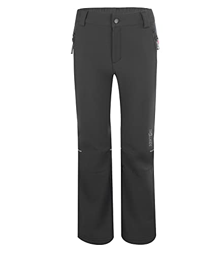 Trollkids Kinder Hemsedal Softshell Trekkinghose Wanderhose, Anthrazit, Größe 128 von Trollkids