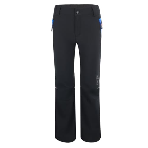 Trollkids Kids Hemsedal Softshell Winter Pant 128, Black von Trollkids