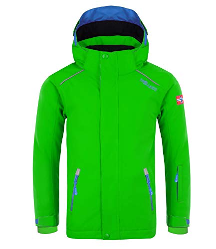 Trollkids Kinder Holmenkollen PRO wasserdichte Winterjacke Skijacke, Hellgrün, Größe 104 von Trollkids