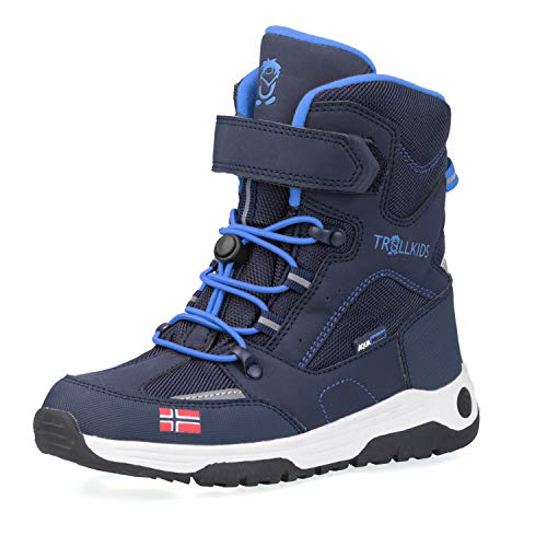 Trollkids Kinder Lofoten Winter Schuhe XT, Marineblau/Mittelblau, Größe 35 von Trollkids