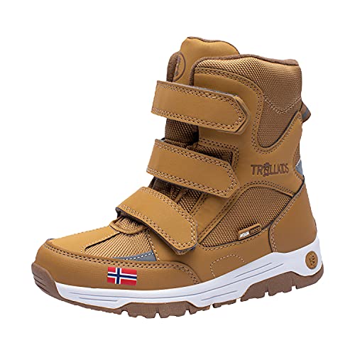 Trollkids Kinder Lofoten Winterstiefel Winter Schuhe, Bronze, Größe 36 von Trollkids