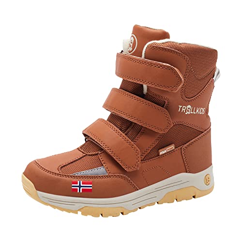 Trollkids Kinder Lofoten Winterstiefel Winter Schuhe, Zimt, Größe 26 von Trollkids