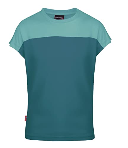 Trollkids Kinder Mädchen T-Shirt Bergen, Teal-Grün, Größe 152 von Trollkids